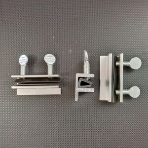 Silver Metal Clamp Set